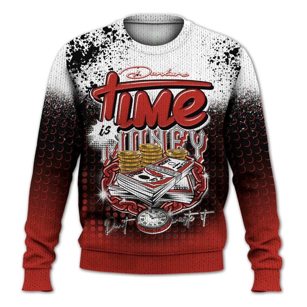 Knitted Sweater To Match Dunk Low St. Johns - Halftone Time Is Money