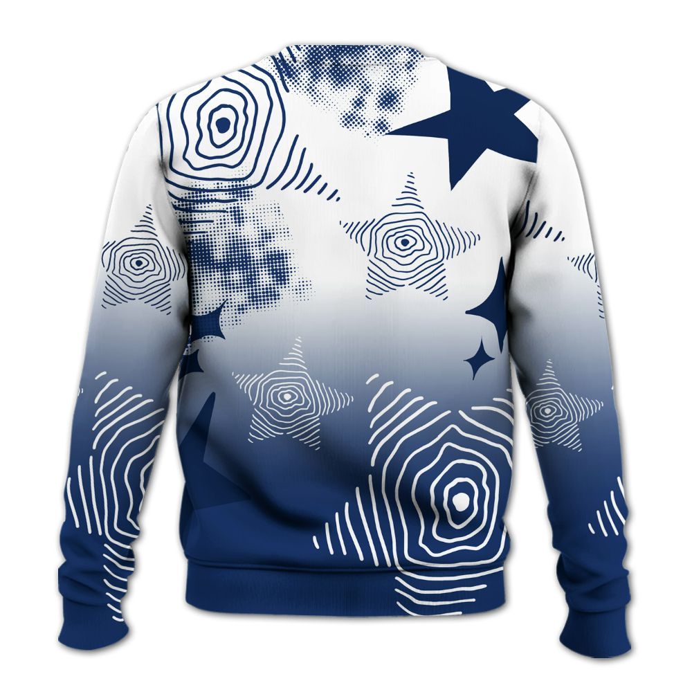 Sweatshirt To Match High OG Deep Royal Blue 1s - Sneakerz Girlz Unique Starz All Over Print