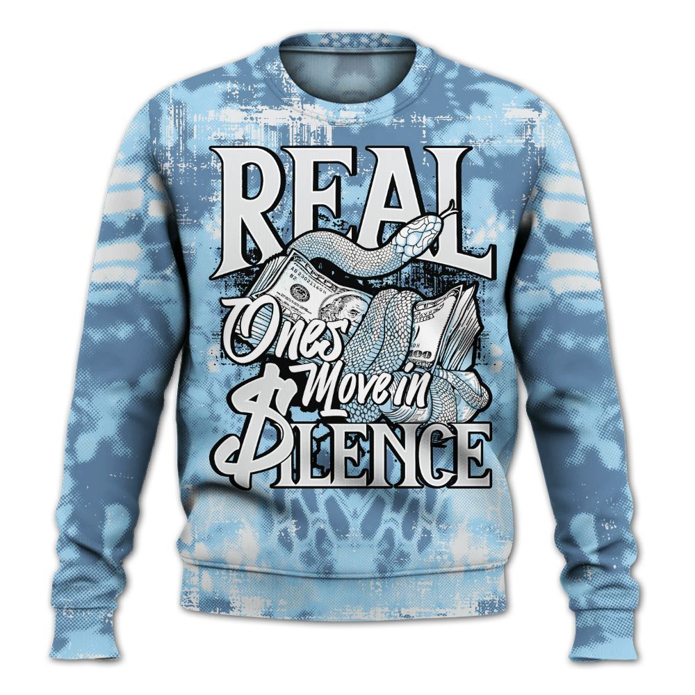 Sweatshirt To Match Legend Blue 11s - Snake Move In Silence All Over Print