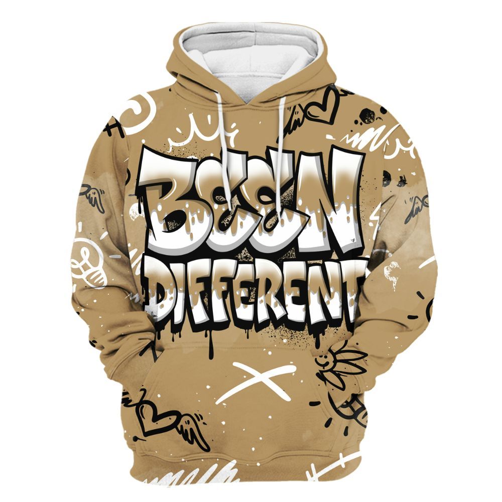 Hoodie To Match High OG Black Metallic Gold 1s - Drip Been Di2ferent All Over Print