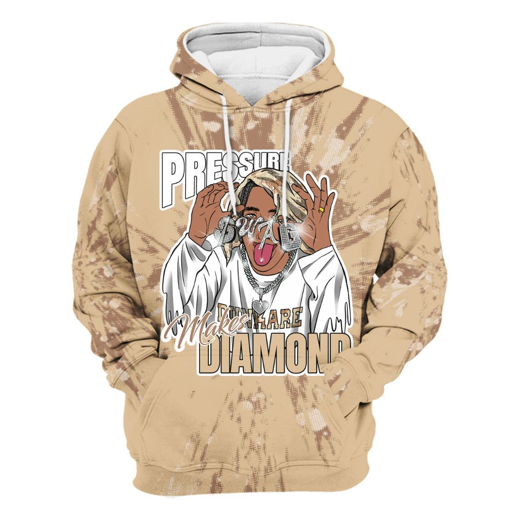 Hoodie To Match Desert Camo 3s - Pressures Makes Hoodie To Match Lux All Over Print