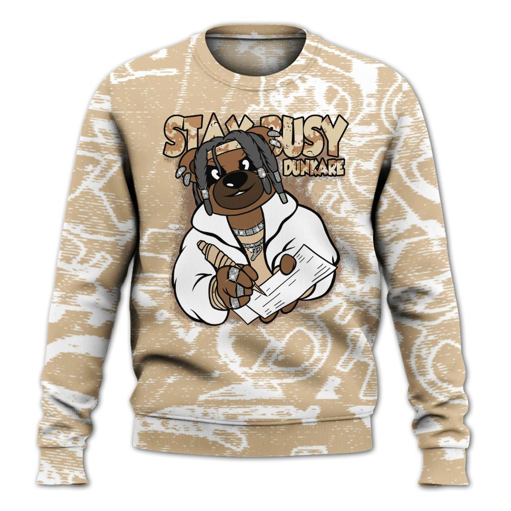 Sweatshirt To Match Desert Camo 3s - Maintain Activity Bear Avant-Garde All Over Print