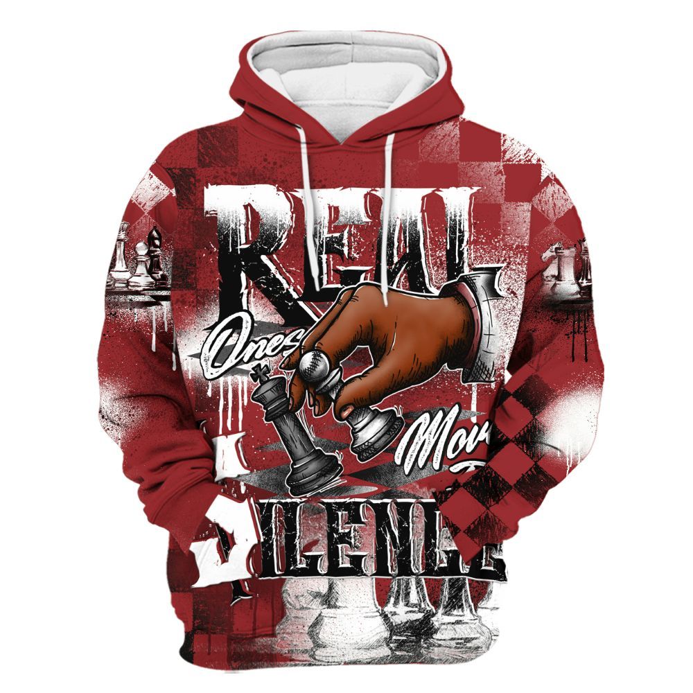 Hoodie To Match Alternate Flu Game 12s - Chess Move In Silence All Over Print