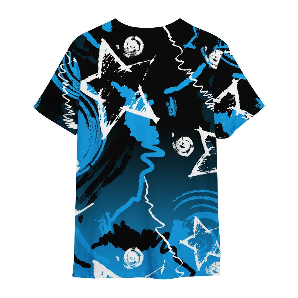 Shirt To Match Black University Blue 2022 13s - Grind Shine Later Drip All Over Print