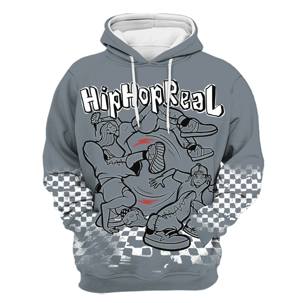 Hoodie To Match Wolf Grey 13s - Feel Life Street Style All Over Print