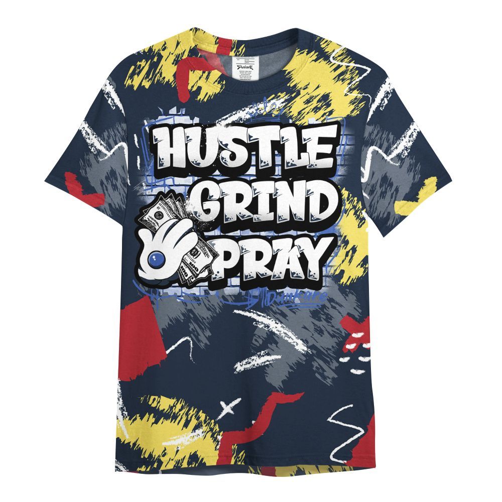 Shirt To Match Dunk Low COJP What The 2024 - Hustle Grind Pray Graphic Street Style All Over Print