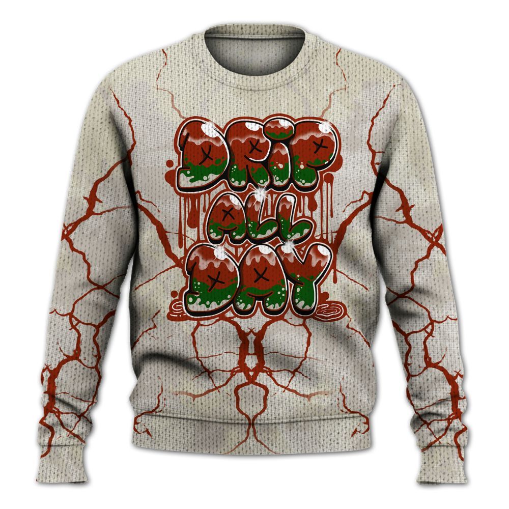 Knitted Sweater To Match El Grito 5s - DRIPPIN Days Graphic Halloween