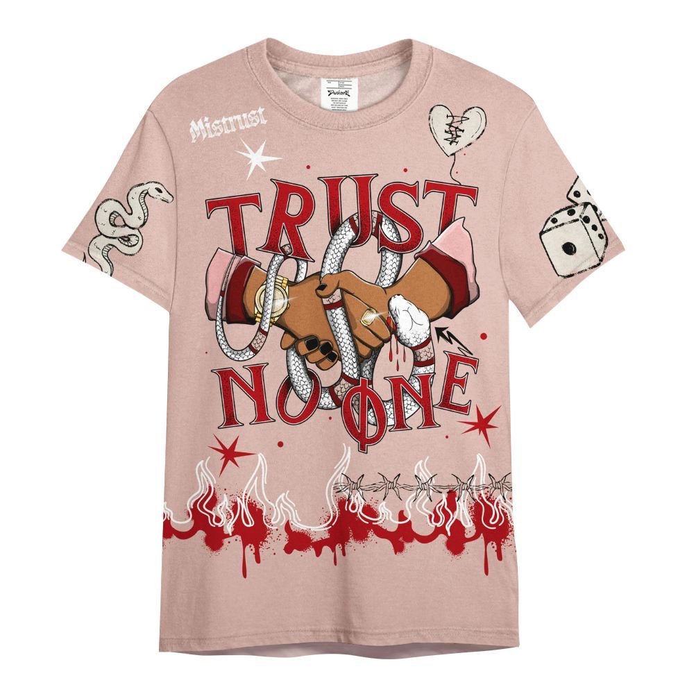 Shirt To Match Low Valentines Day 1s - Trust No One Snake-Bite Doodle Crayon All Over Print