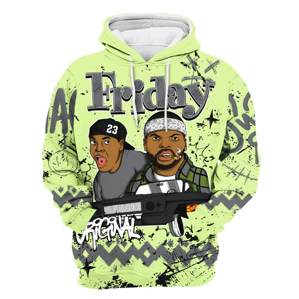 Hoodie To Match Smoke Grey Volt TR 1s - Friday Sneaker Crayon All Over Print