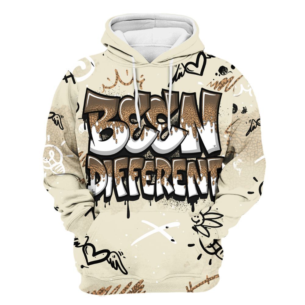 Hoodie To Match Orewood Brown 3s - Drip Been Di2ferent All Over Print