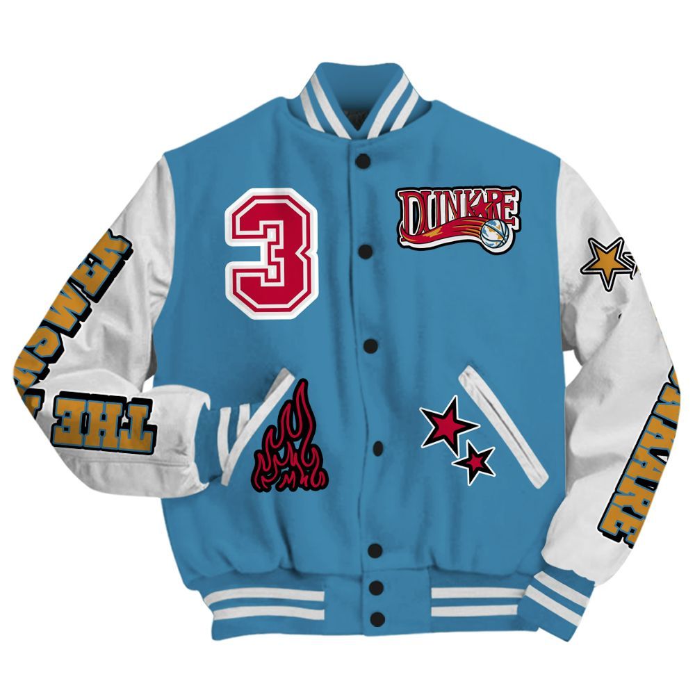 Varsity Jacket To Match GS Messy Room 4s - Allen Answer Skeleton All Over Print