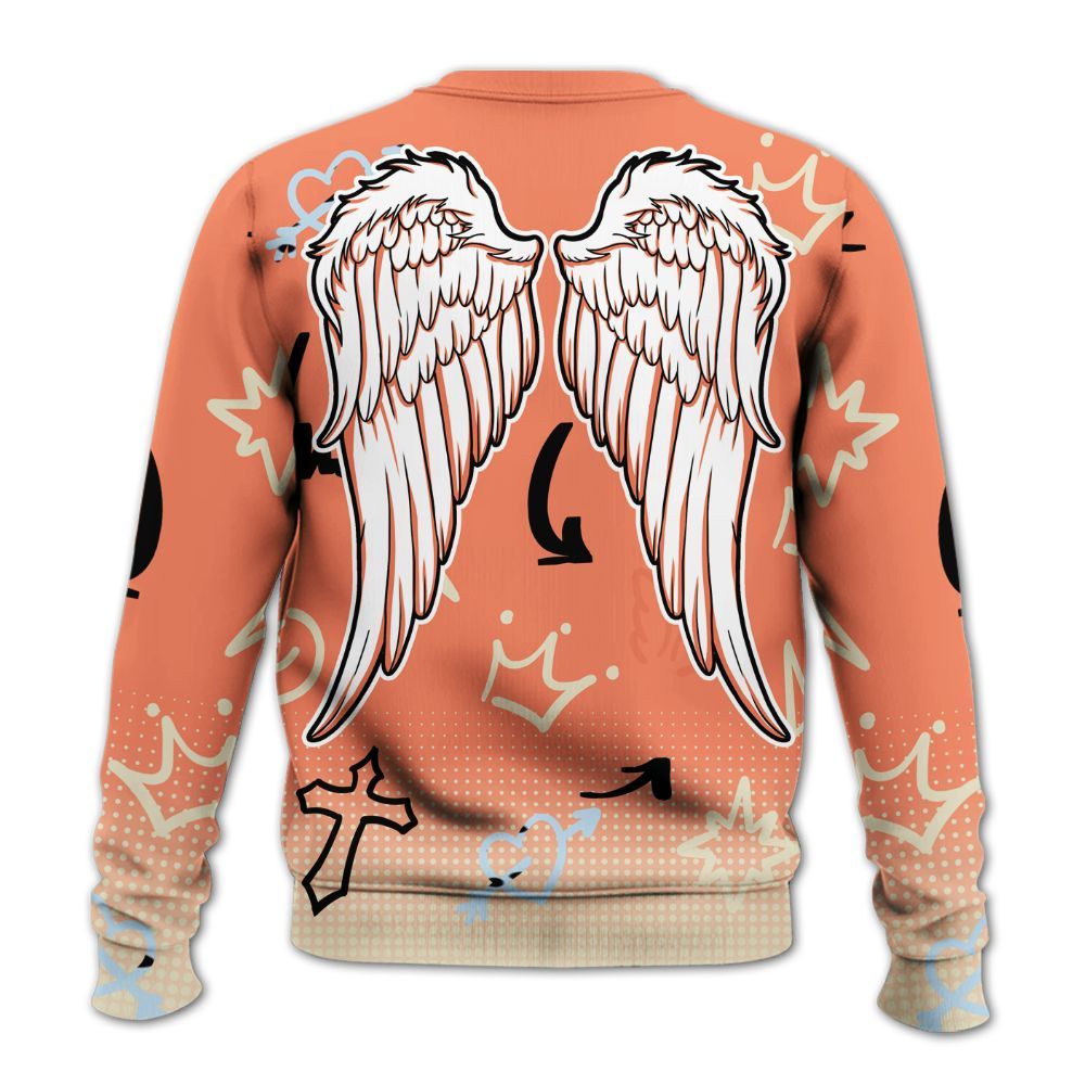 Sweatshirt To Match DJ Khaled Crimson Bliss 5s - God Guide Me Bear Graphics All Over Print