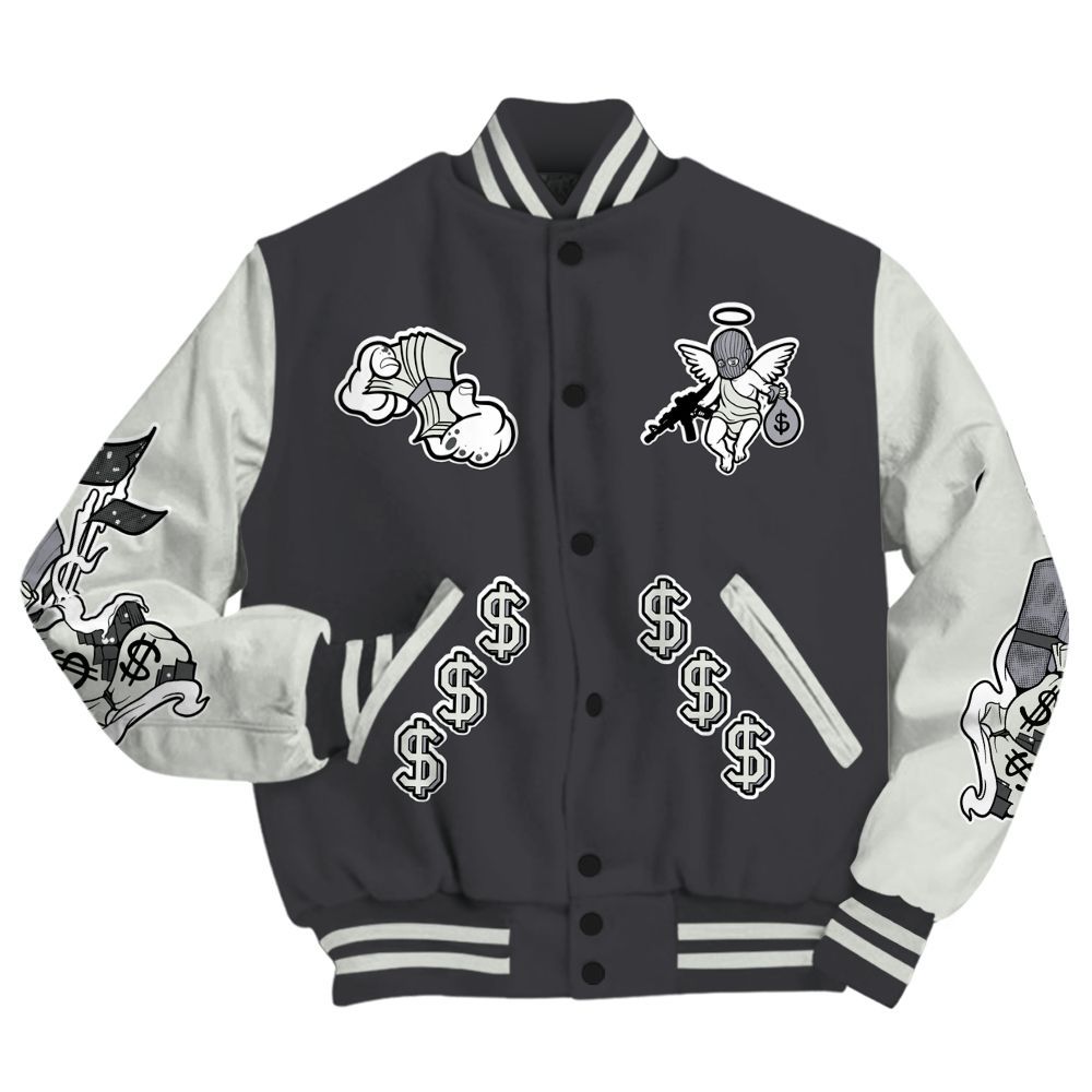 Varsity Jacket To Match Fear 4s - Ones Move In Silence Graphic All Over Print