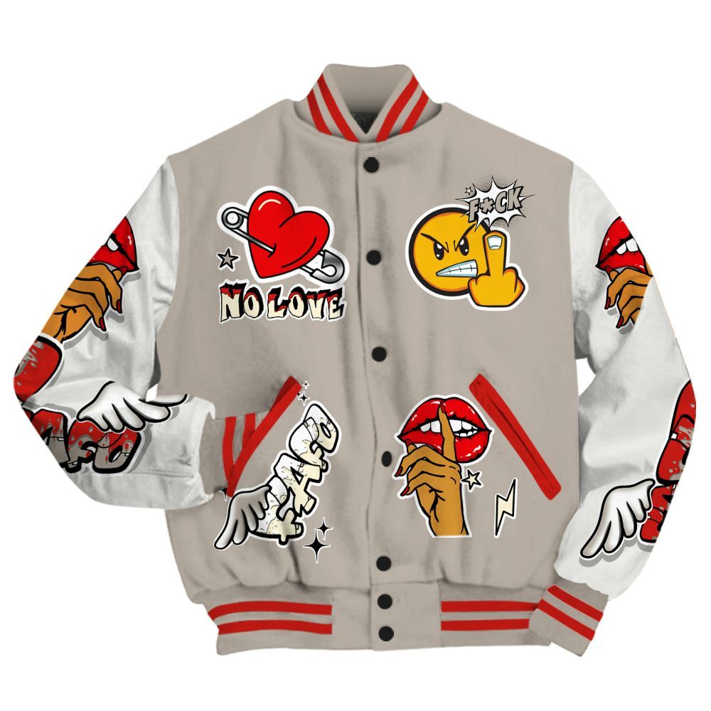 Varsity Jacket To Match Low OG Phantom 1s - FK Around Find Out All Over Print