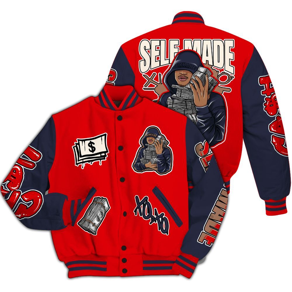 Varsity Jacket To Match Low OG Howard University 1s - Selfmade Unique All Over Print