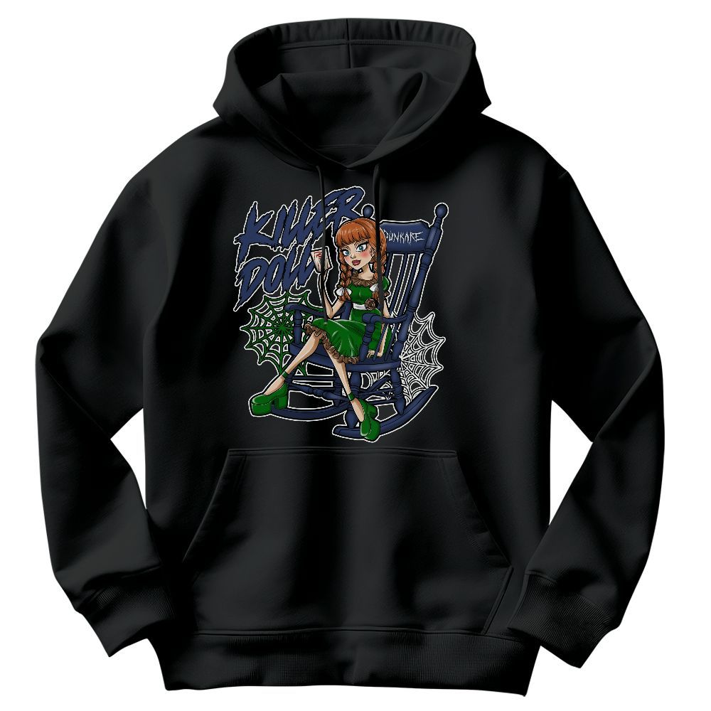 Sweatshirt To Match Midnight Navy 13s - Killer Doll-A Halloween Graphic