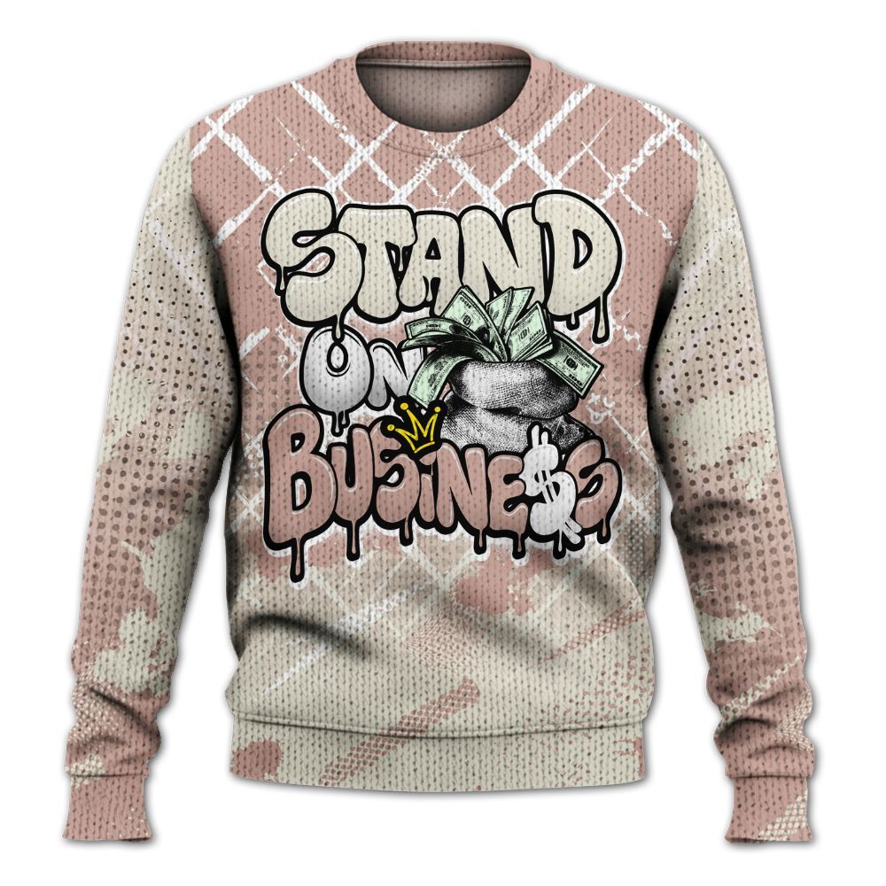 Knitted Sweater To Match Air Force Low 1 Arctic Orange - Halftone Stand Business Dripping