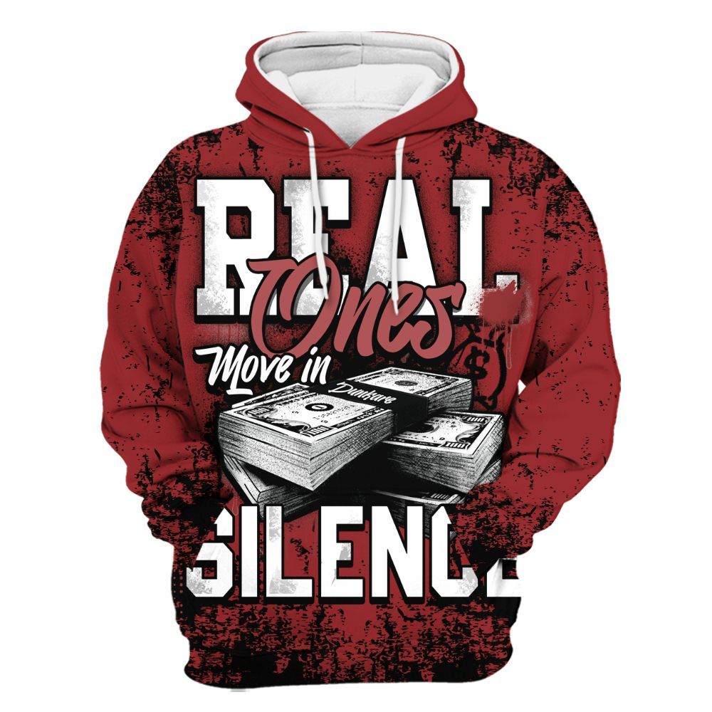 Hoodie To Match Alternate Flu Game 12s - Move In Silence Money Street Retro All Over Print