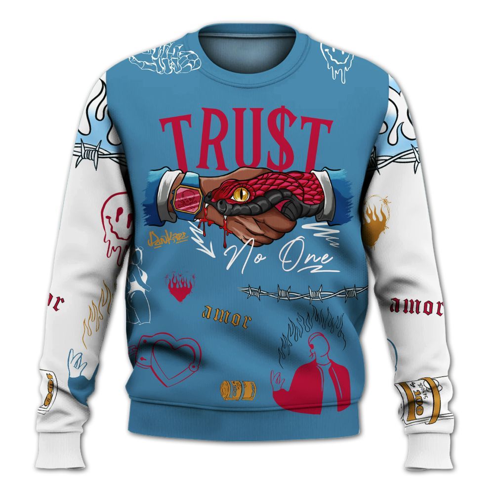 Sweatshirt To Match GS Messy Room 4s - Snake Trust No One All Over Print