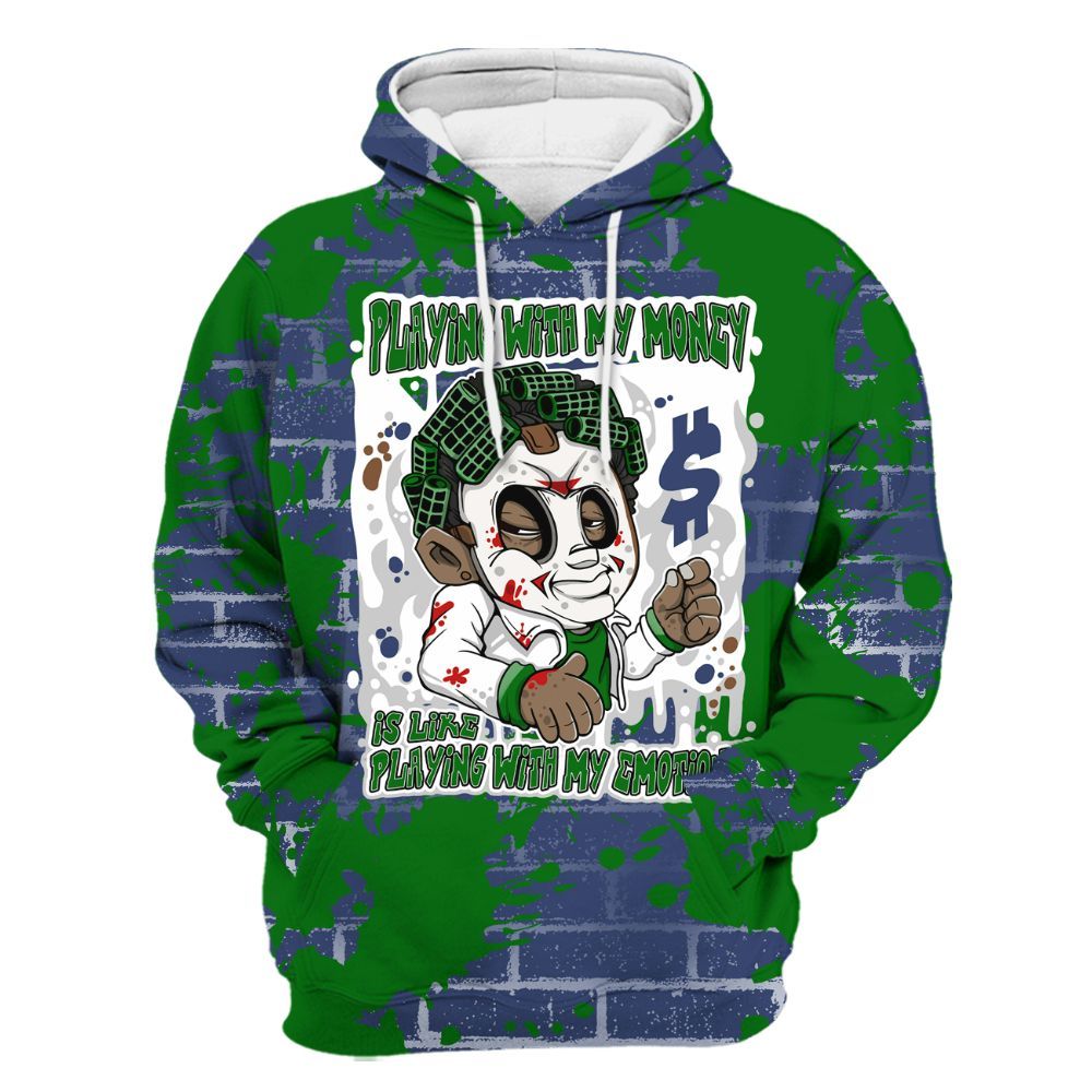 Hoodie To Match Midnight Navy 13s - Playing With My Money Graphic Halloween All Over Print