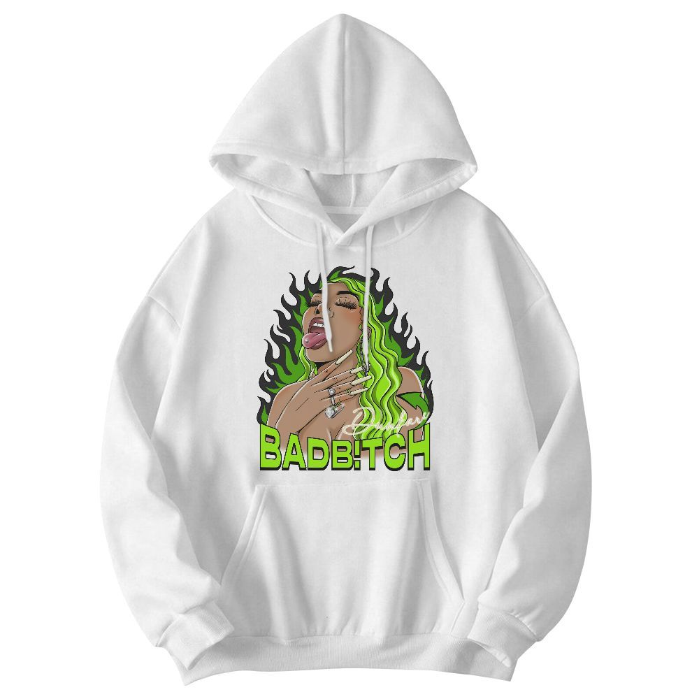Sweatshirt To Match Electric Green 6s - Bad B!tch Unique Graphic