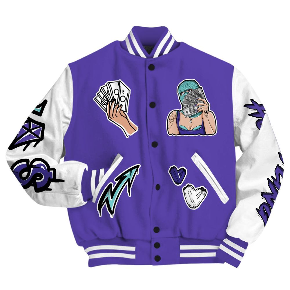 Varsity Jacket To Match Low Hornets 1s - Hustling Unique All Over Print