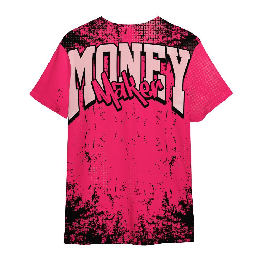 Shirt To Match A'One Hyper Pink Shirt, Move In Silence Money Street Retro All Over Print