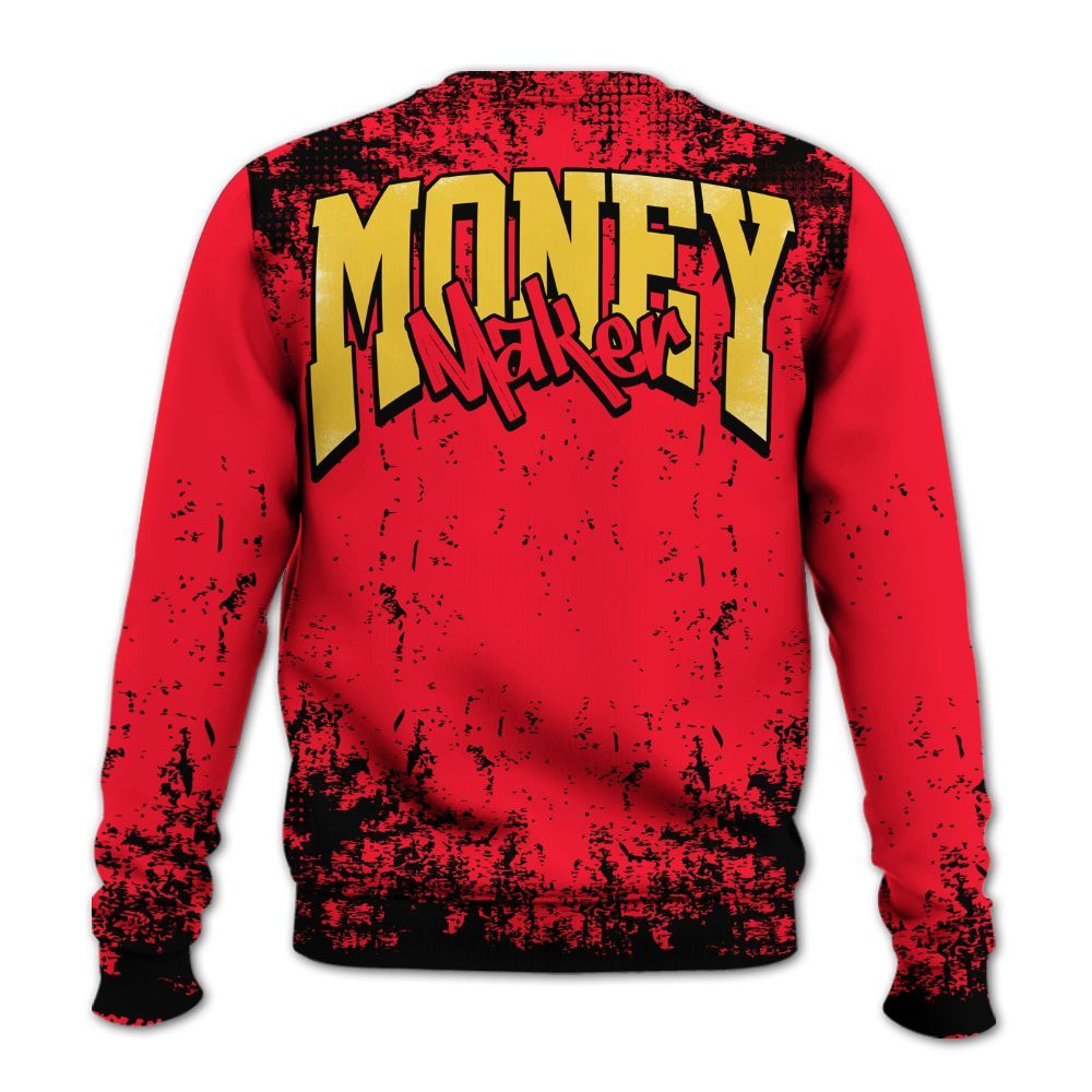 Sweatshirt To Match KD 18 Air Bakin - Move In Silence Money Street Retro All Over Print