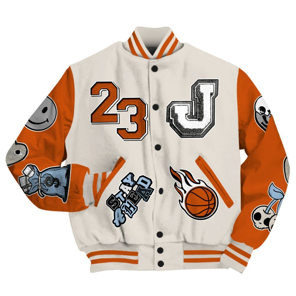 Varsity Jacket To Match SE Craft 5s - Hustles Money Number 23 All Over Print