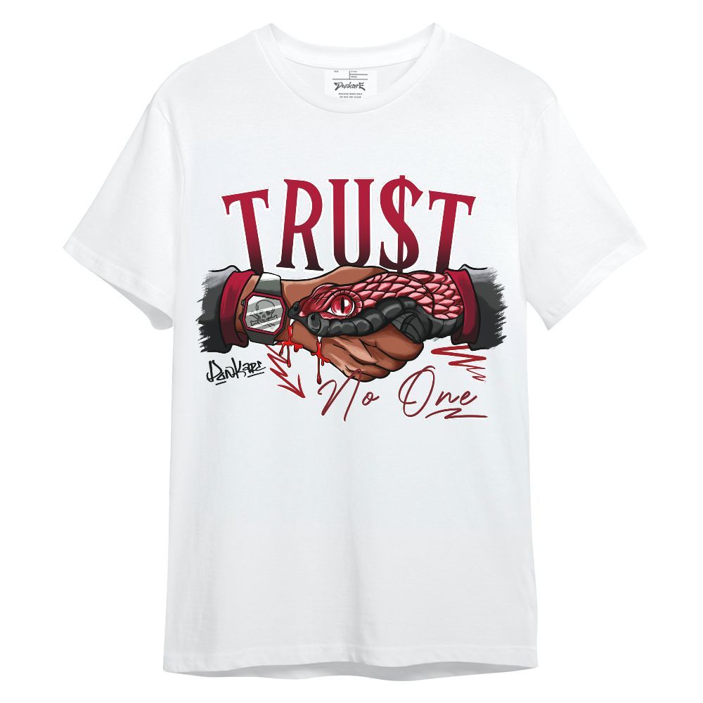 Shirt To Match Air Foamposite Pro Gym Red - Snake Trust No One Graphic