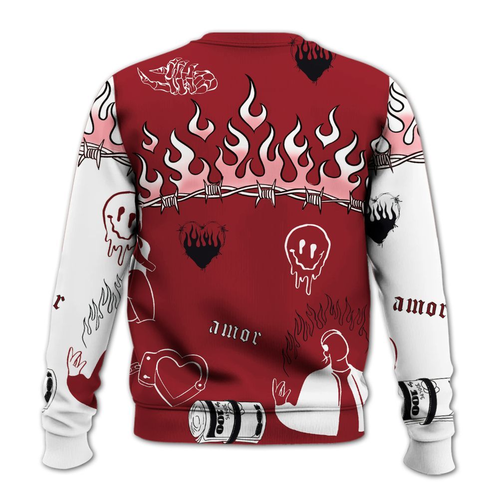 Sweatshirt To Match High Black Toe Reimagined 1s - Snake Trust No One All Over Print