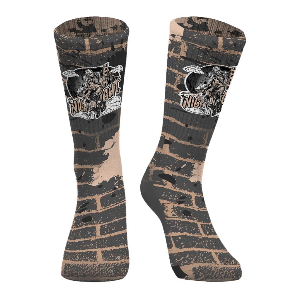 Sock To Match Kobe 9 EM Mamba - Seeya Skeleton Brick