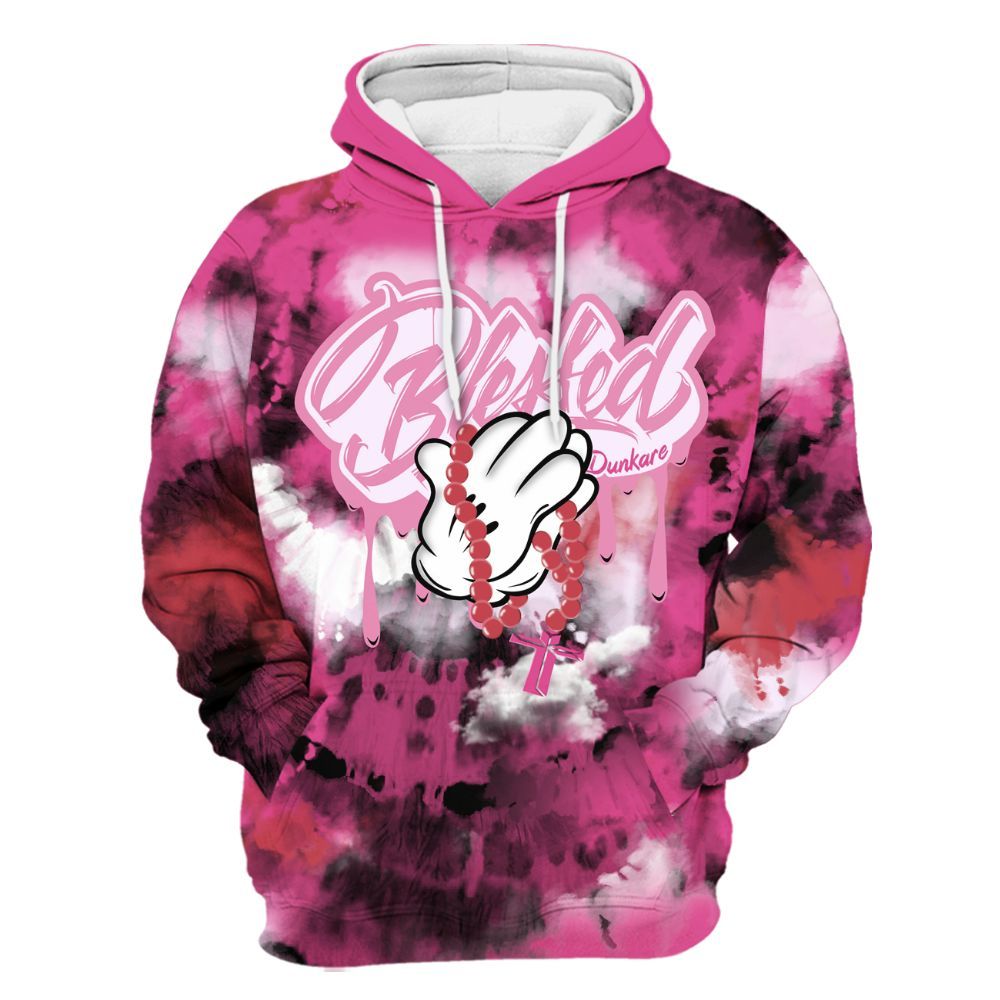 Hoodie To Match KD 4 Aunt Pearl - God Blessed Tie Dye All Over Print