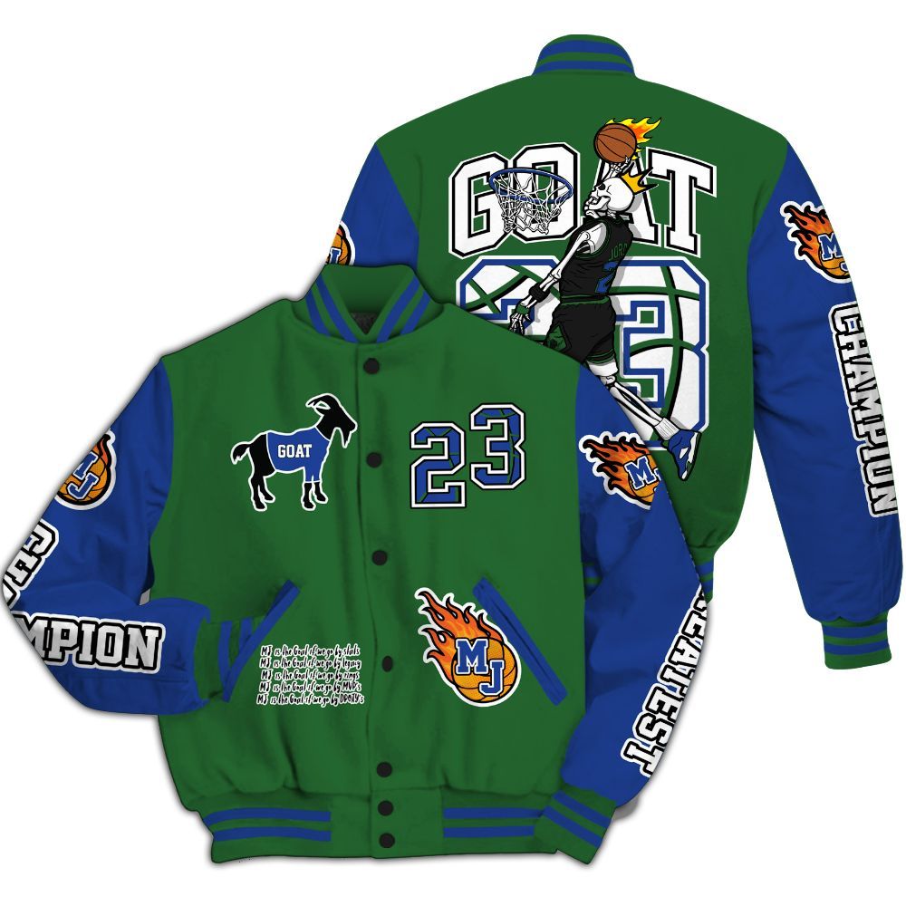Varsity Jacket To Match Dunk Low Tennis Classic - 23 G.0.A.T Jump Up Basketball All Over Print