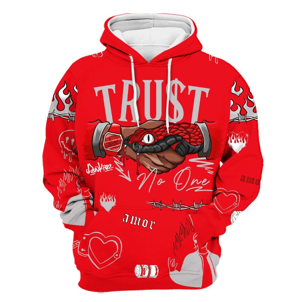 Hoodie To Match Air Max 1 Low Poly - Snake Trust No One All Over Print