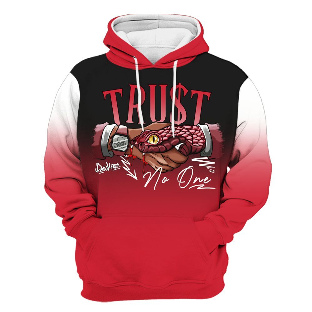 Hoodie To Match Flight Club 4s - Snake Trust No One Drip All Over Print