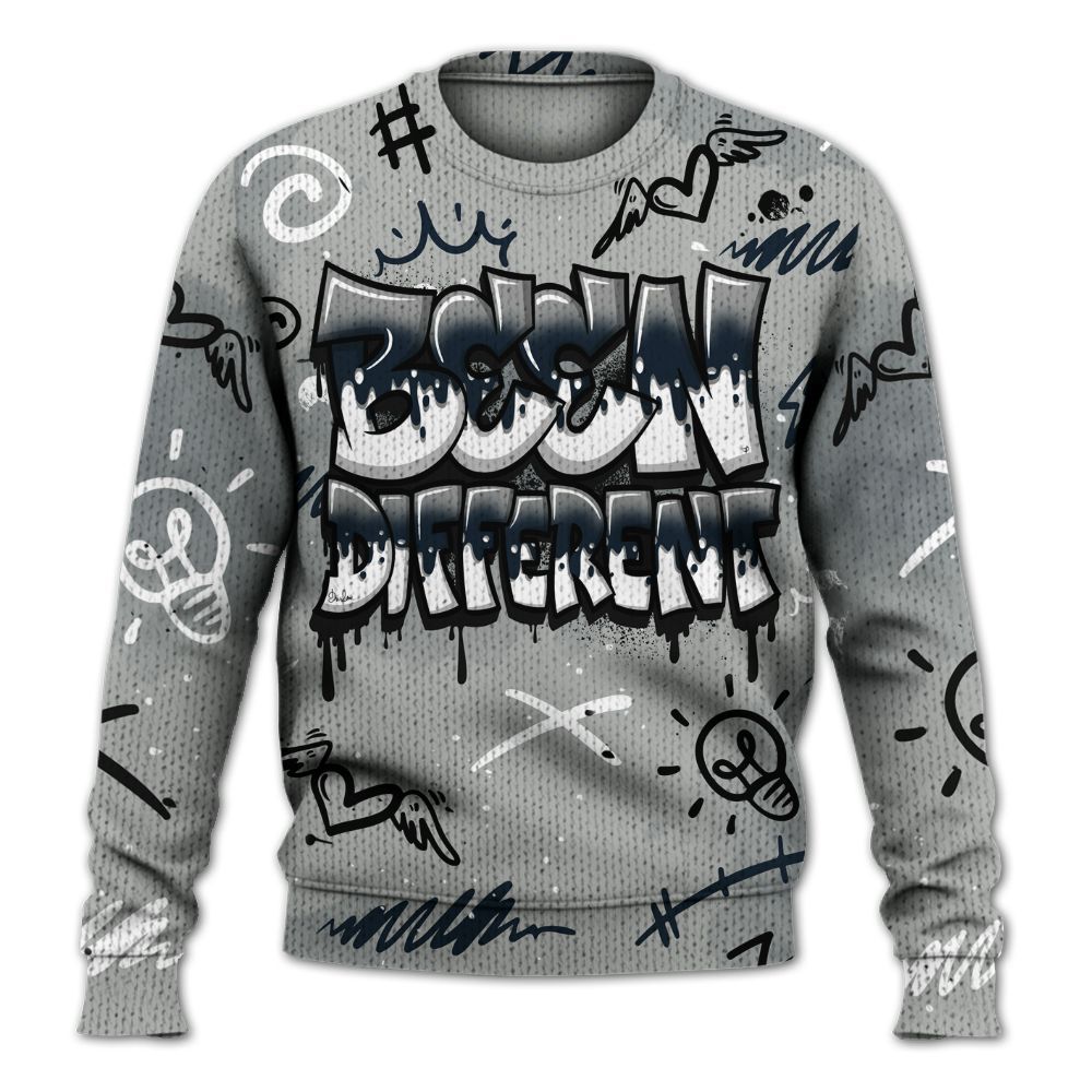 Knitted Sweater To Match Retro Georgetown 6s - Drip Been Di2ferent