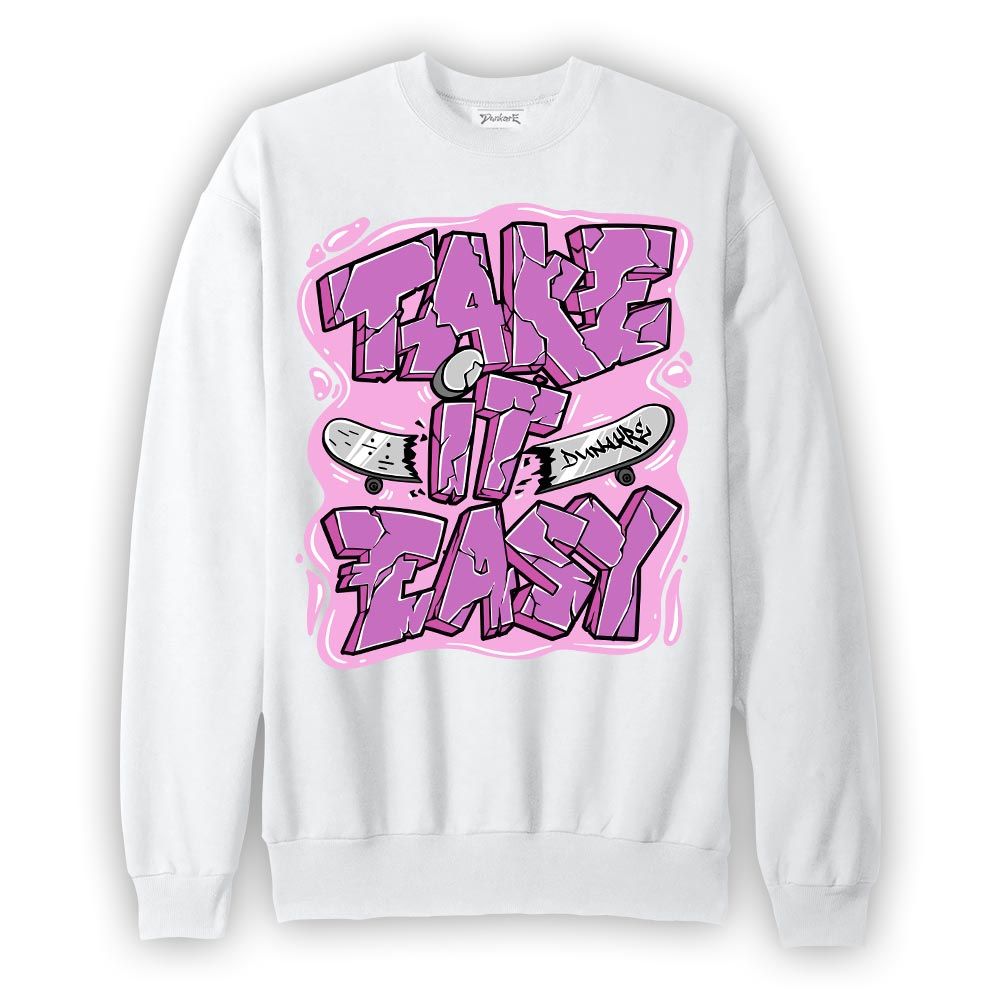 Sweatshirt To match Hyper Violet 4s Sweatshirt - Take It Easy Graffiti Graphic