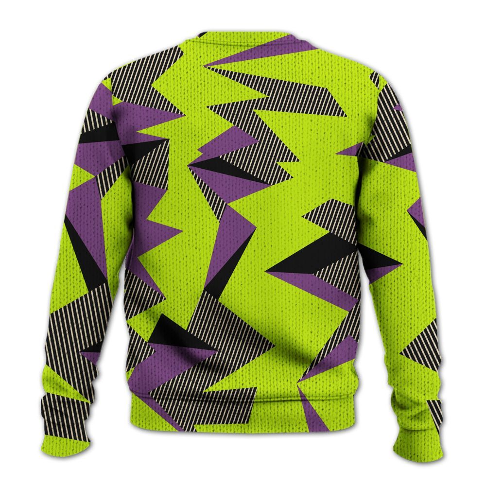 Sweater To Match GS Black Barely Volt 11s - Geometric Camouflage Pattern Graphic