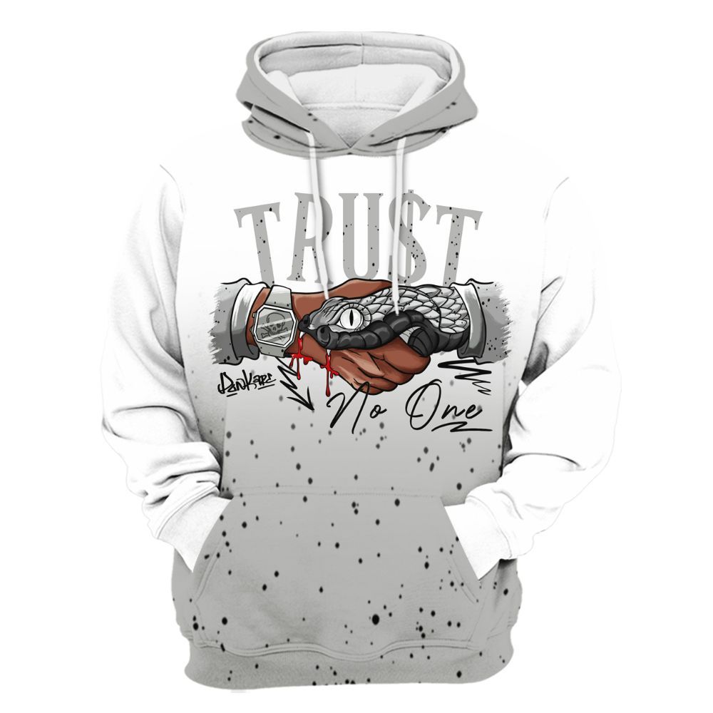 Hoodie To Match Retro White Oreo 4s - Snake Trust No One Drip All Over Print