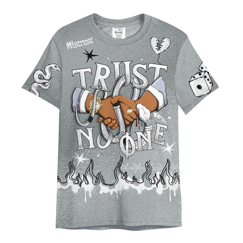 Shirt To Match White Metallic 2026 5s - Trust No One Snake-Bite Doodle Crayon All Over Print