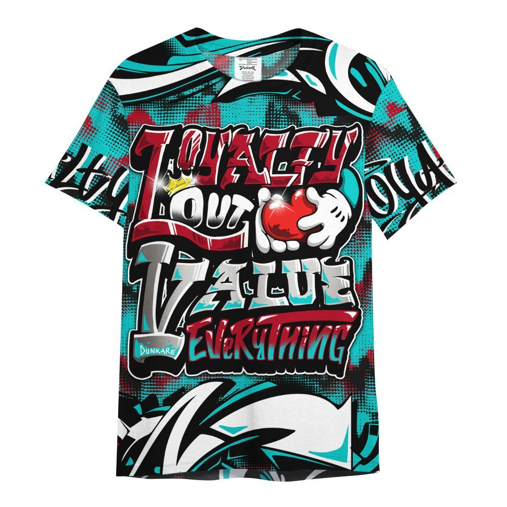Shirt To Match Air Griffey Max 1 Freshwater - Loyalty Out Value Graffiti All Over Print