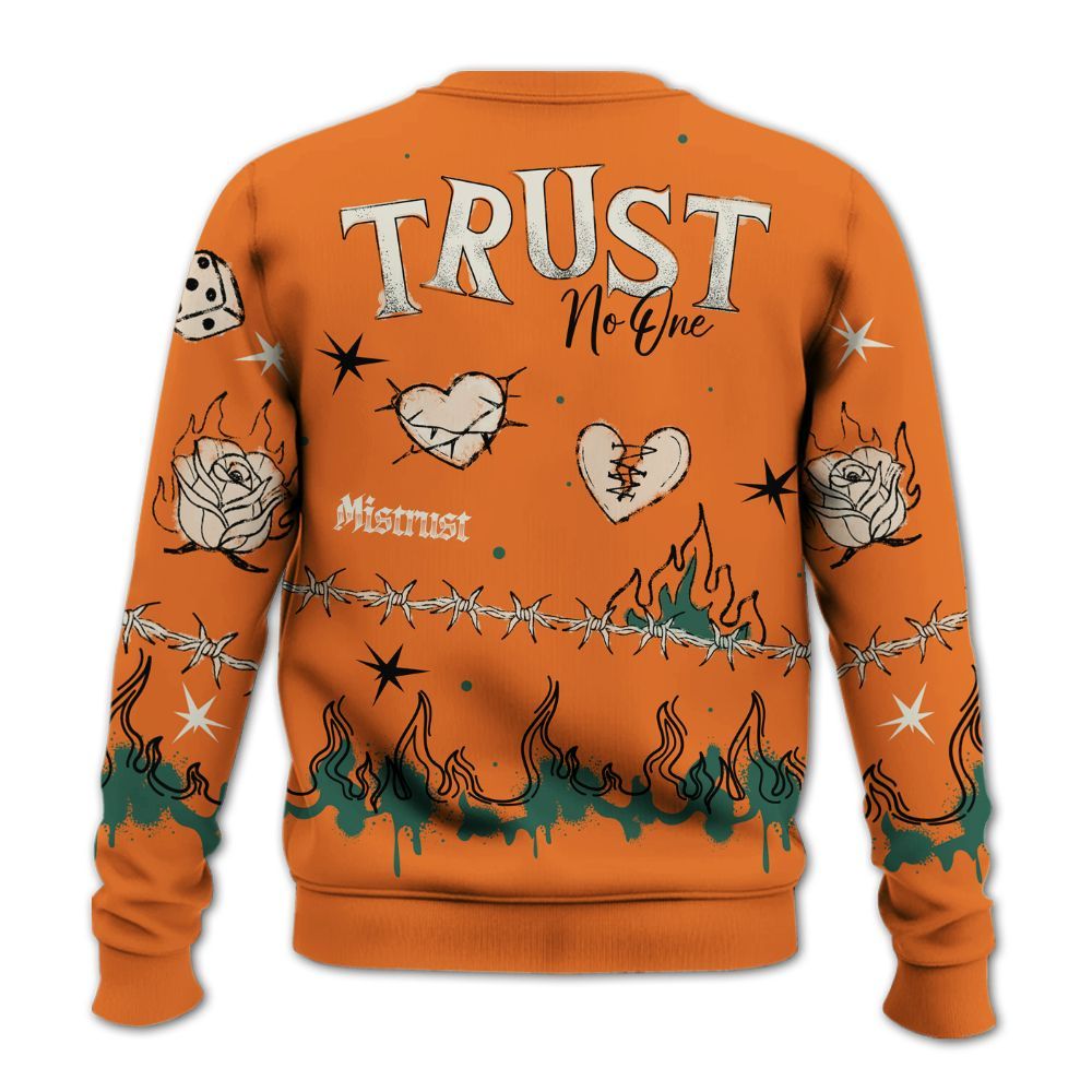 Sweatshirt To Match Dunk Low Ceramic - Trust No One Snake-Bite Doodle Crayon All Over Print