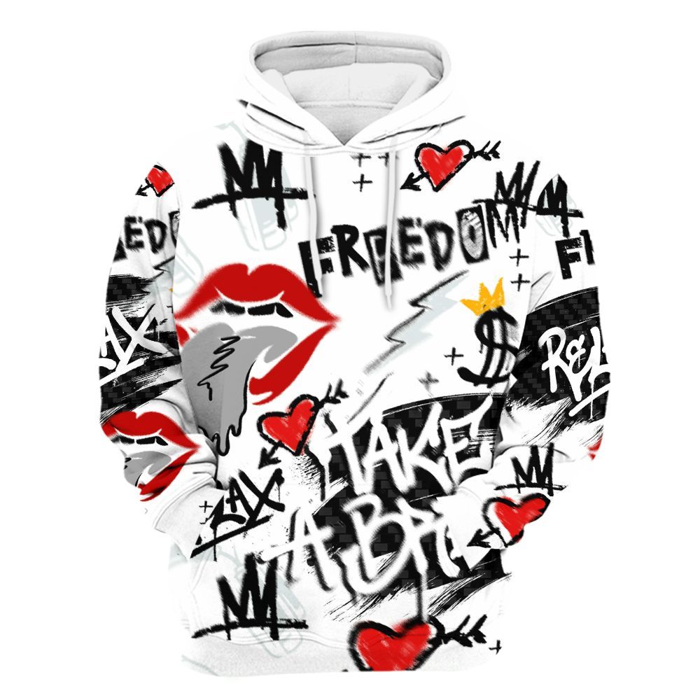 Hoodie To Match Kobe 9 Elite Protro Halo - Take Break Freedom Graffiti Streetwear All Over Print