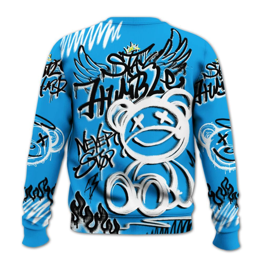 Sweatshirt To Match Black University Blue 2022 13s - Humble Drip Streetwear Graffity All Over Print