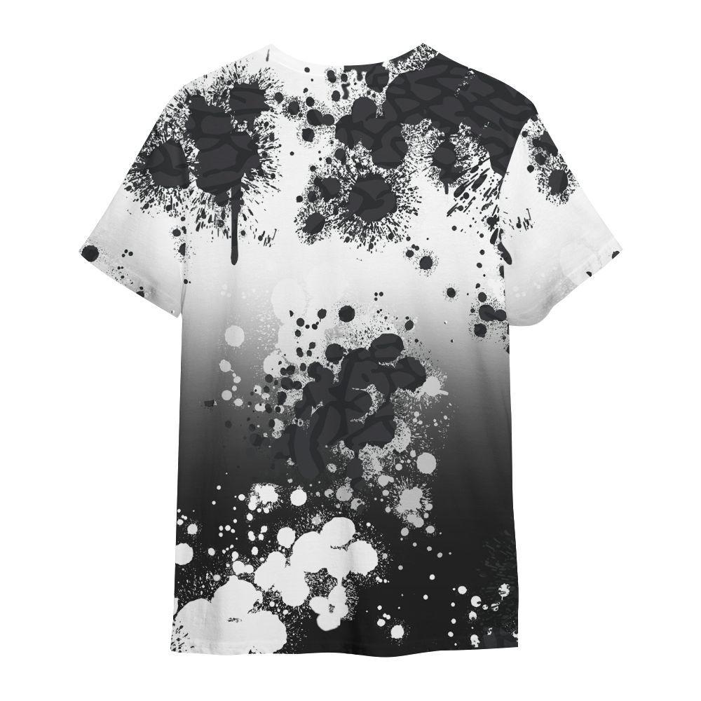 Shirt To Match Black Cat 3s - God Blessed Ink Drip All Over Print