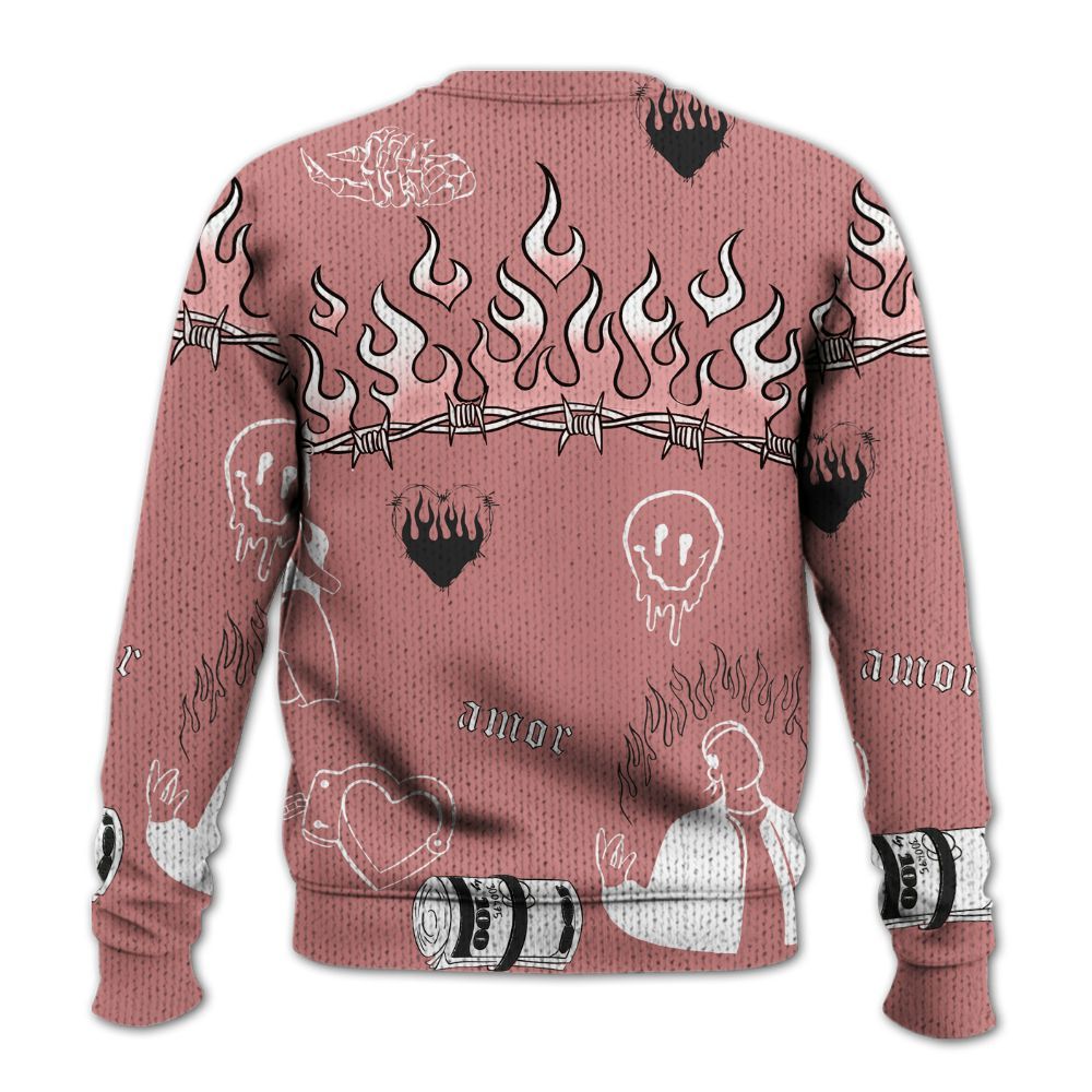 Knitted Sweater To Match Low OG Rust Pink 1s - Snake Trust No One