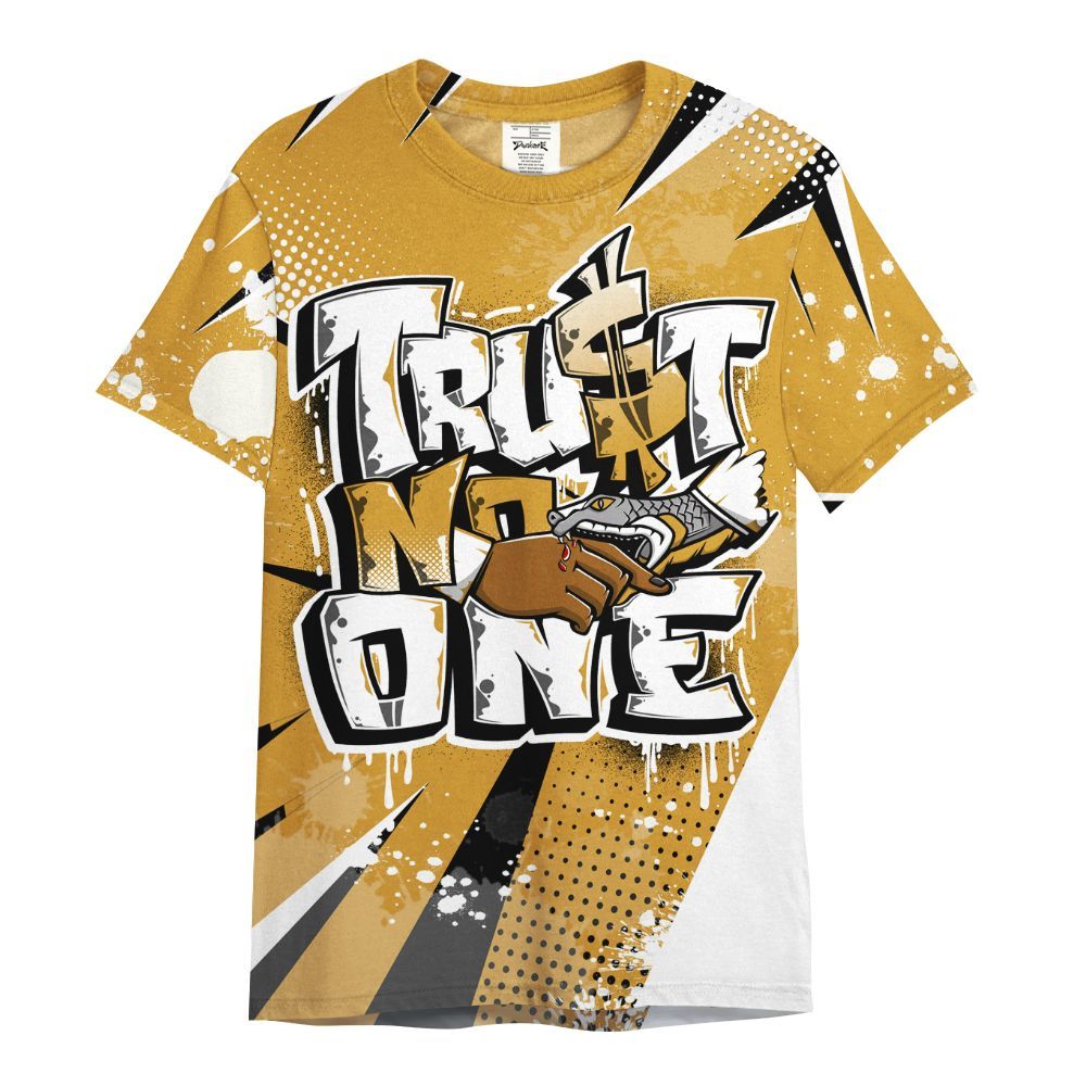 Shirt To Match Dunk Low Wheat Pale Ivory - Poly Trust No One Dripping All Over Print