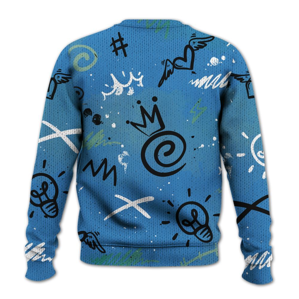 Knitted Sweater To Match Low Carolina 17s - Drip Been Di2ferent