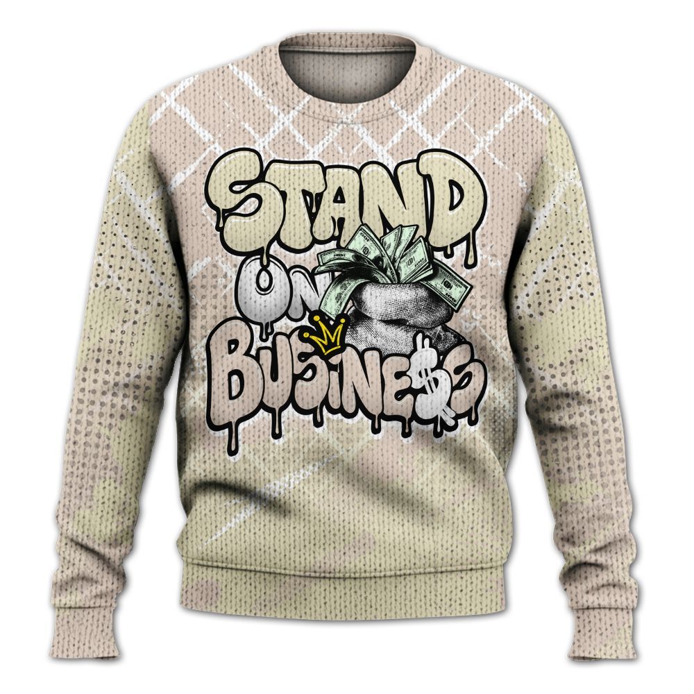 Knitted Sweater To Match A Ma Maniere X Fossil Stone 4s - Halftone Stand Business Dripping